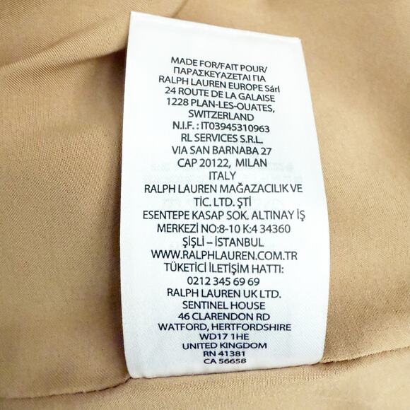 RALPH LAUREN BLACK LABEL | Wool Blend Tan Skirt Buckle Pencil Straight | 20W - Picture 7 of 8